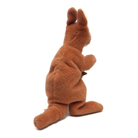 Vintage TY Beanie Baby POUCH Kangaroo Joey 1996 Stuffie Toy Plush Australia - Picture 2 of 8